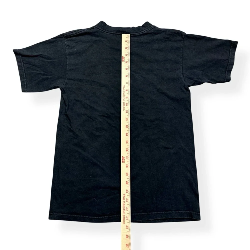 VTG Polo Ralph Lauren Shirt‎ Men's Black Medium Big Pony USA Made 100% Cotton